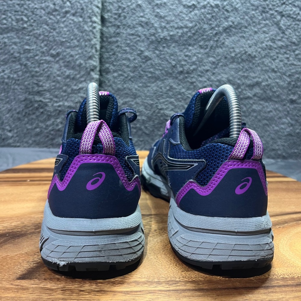ASICS Gel Venture 8 Women's Navy Purple Trail‎ Running Shoes Sneakers Size 8 - Picture 7 of 12